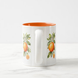 Elegante, helle Wasserfarbe Orange Tasse