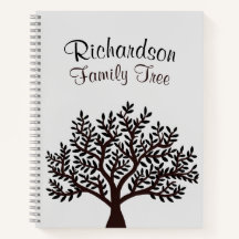 Elegante hellgraue Schwarze Familienbaum Genealogi