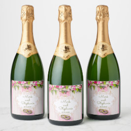 Elegante, hellrosa, florale Hochzeit