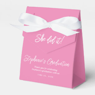 Elegante Hellrosa Sie Hats Geschafft Abschlussfeie Geschenkschachtel