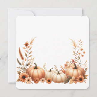 Elegante Herbst-Aquarell-Illustration Einladung