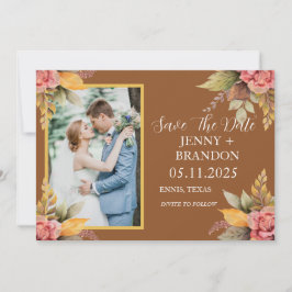 Elegante Herbst Foto: Save The Date