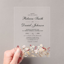 Elegante Herbst-Wildblumen Blumenhochzeit