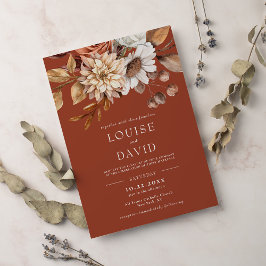 Elegante Herbstfarbe Frische Pasta machen Einladung