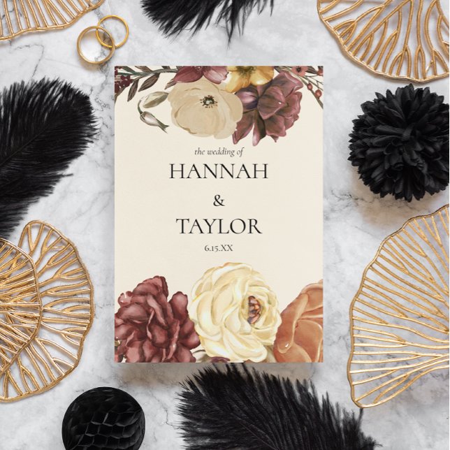 Elegante Herbstzeremonie Programm (Von Creator hochgeladen)