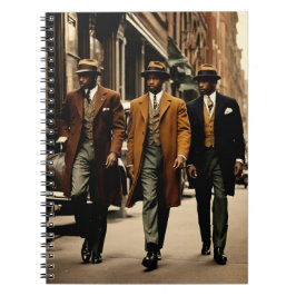 Elegante Herren der Harlem-Renaissance Notizblock