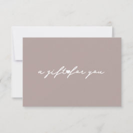 Elegante Herz Beauty Geschenkgutschein Blush Card Einladung