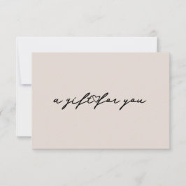 Elegante Herz Beauty Geschenkgutschein Karte