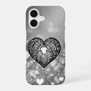 Elegante Herzsilhouette iPhone 16 Hülle
