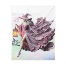 Elegante Hexennacht verzaubertes Halloween-Decken