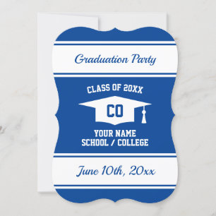 Elegante High School Abitur Party Einladung