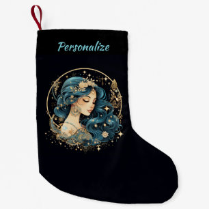 Elegante himmlische Frau Boho Chic Weihnachten Kleiner Weihnachtsstrumpf