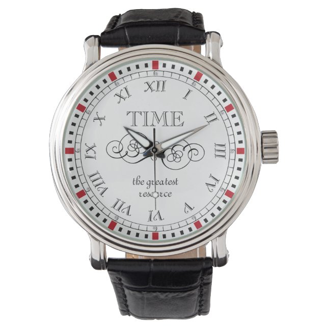 Elegante Hinzufügen eigener Message-Reflections zu Armbanduhr (Vorderseite)