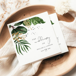 Elegante Hochzeit am Tropical Beach Serviette