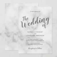 Elegante Hochzeit aus weißem Marmor