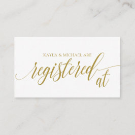Elegante Hochzeit bei Registrierungskarten registr Begleitkarte