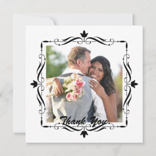 Elegante Hochzeit Danke Custom Foto