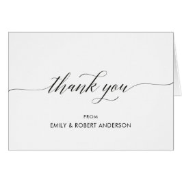 Elegante Hochzeit, danke die Karten, modern,