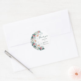 Elegante Hochzeit der Eukalypten-Wildblume Runder Aufkleber