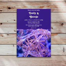 Elegante Hochzeit der Korallenriffe an der Seeküst Einladung