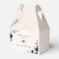 Elegante Hochzeit der Marine und Blush Pink Floral