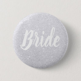 Elegante Hochzeit der silbernen Glitzer Button