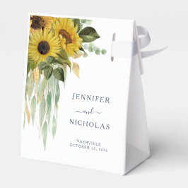 Elegante Hochzeit der Sonnenblumen Geschenkschachtel