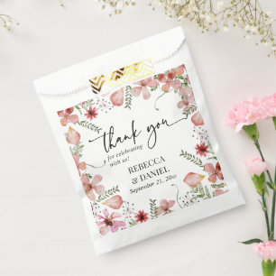 Elegante Hochzeit der Wasserfarben Geschenktütchen