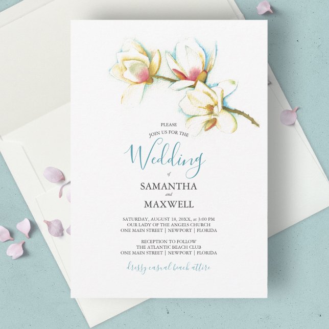 Elegante Hochzeit der Weißen Magnolien (Von Creator hochgeladen)