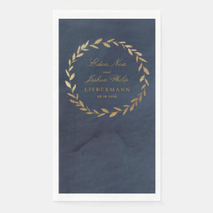 Elegante Hochzeit der Zweigstelle des Schiffes und Serviette