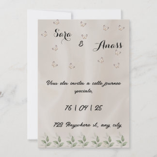 Elegante Hochzeit Einladung