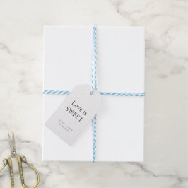 Elegante Hochzeit Geschenkanhänger