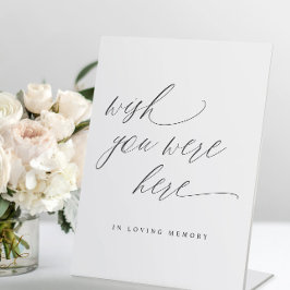 Elegante Hochzeit im Gedächtnis wünscht, Sie wären Sockelschild