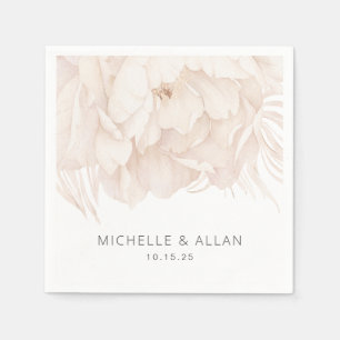 Elegante Hochzeit in Beige-Peelinggarten Serviette