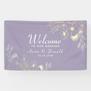 Elegante Hochzeit in Lila Banner