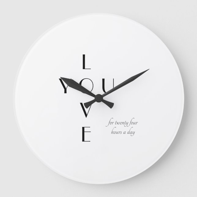 Elegante Hochzeit Liebe Sie die Uhr (Vorderseite)