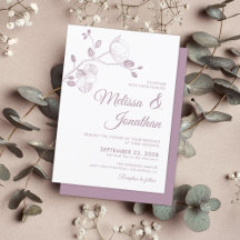 Elegante Hochzeit lila Orchideen
