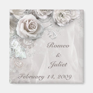 Elegante Hochzeit Magnet