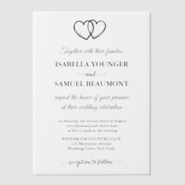 Elegante Hochzeit mit benutzerdefiniertem Text für