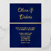 Elegante Hochzeit mit blauem Wasser und Gold