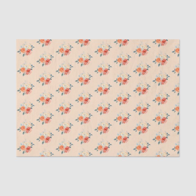 Elegante Hochzeit mit Blush Seidenpapier (Vorderseite)