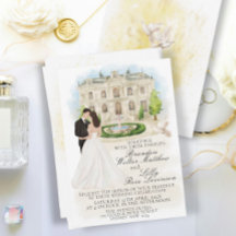 Elegante Hochzeit mit Braut und Bräutigam
