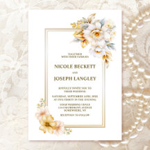 Elegante Hochzeit mit der White Gold Floral