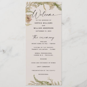 Elegante Hochzeit mit Floral und Fern   Botanische Programm
