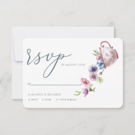 Elegante Hochzeit mit floraler Wasserfarbe Rsvp