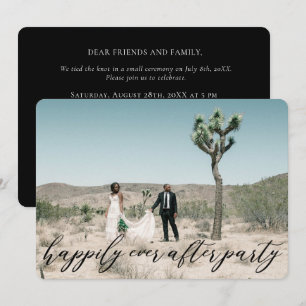 Elegante Hochzeit mit moderner Kalligrafie Einladung