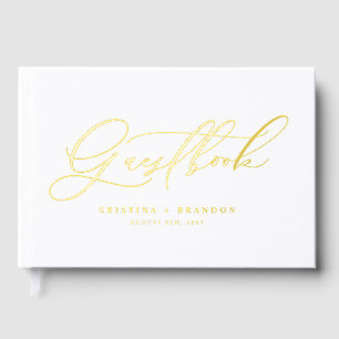 Elegante Hochzeit mit moderner Kalligrafie Gästebuch