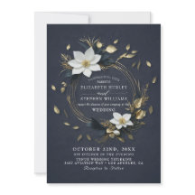 Elegante Hochzeit mit Schwarz-weißem und goldenem 