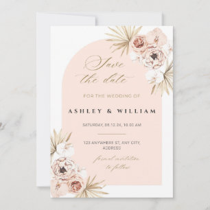 Elegante Hochzeit - Speichern Sie das Datum der Ei Einladung