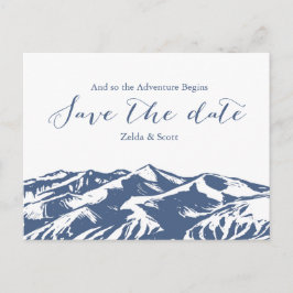 Elegante Hochzeit speichern Sie die Datumskarte Ankündigungspostkarte